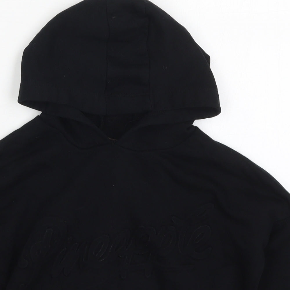 Primark Girls Black  Cotton Pullover Hoodie Size 5-6 Years  Pullover - Pineapple