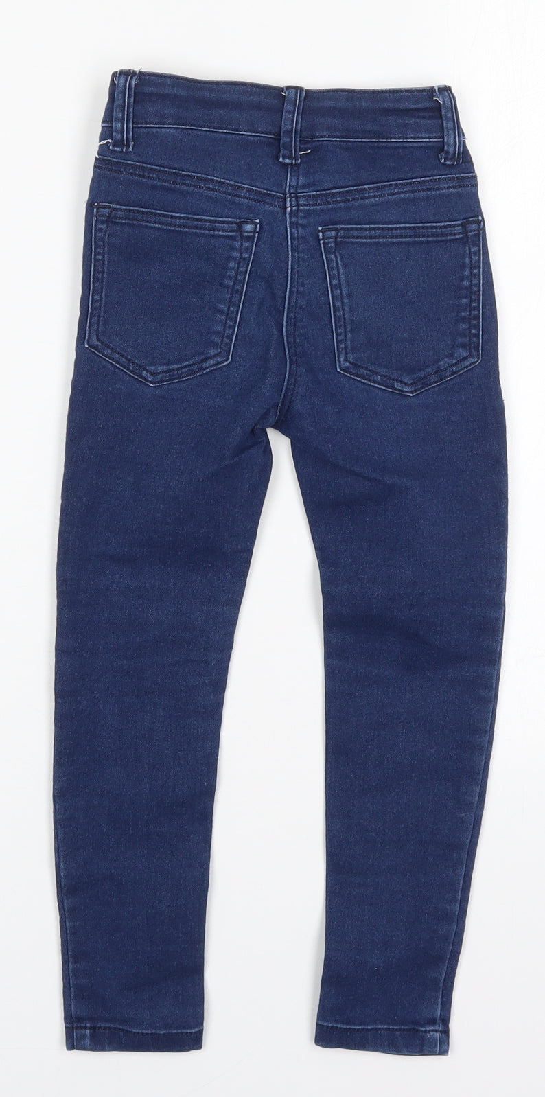 TU Girls Blue  Cotton Skinny Jeans Size 6 Years  Regular Button