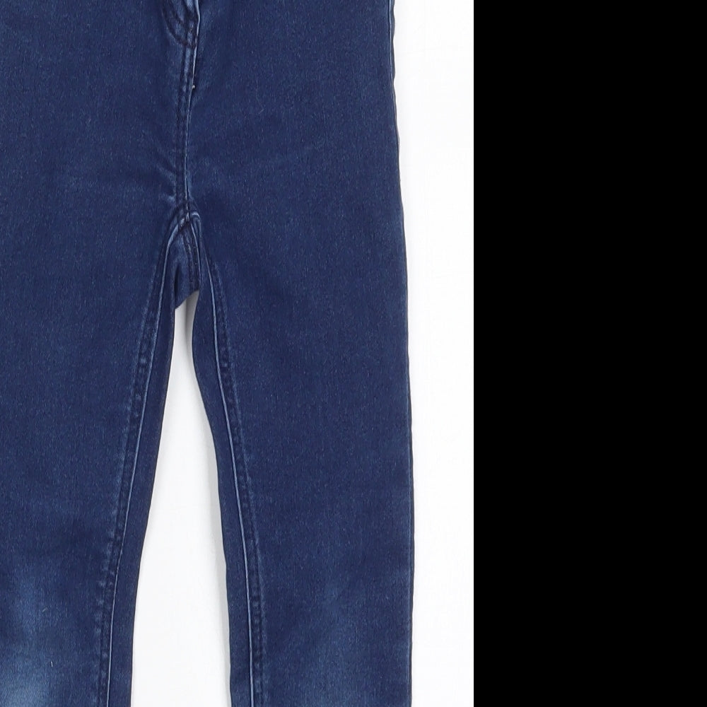 TU Girls Blue  Cotton Skinny Jeans Size 6 Years  Regular Button