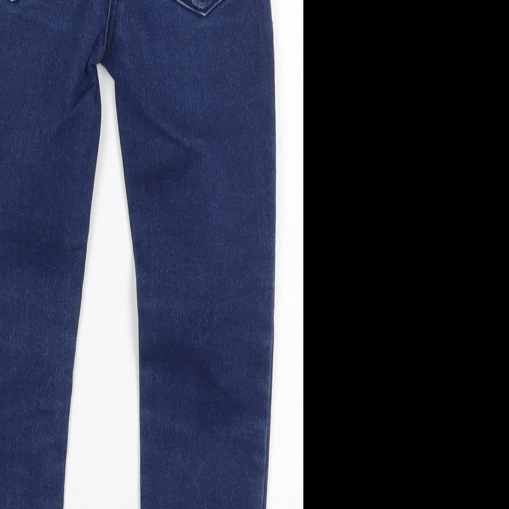 TU Girls Blue  Cotton Skinny Jeans Size 6 Years  Regular Button