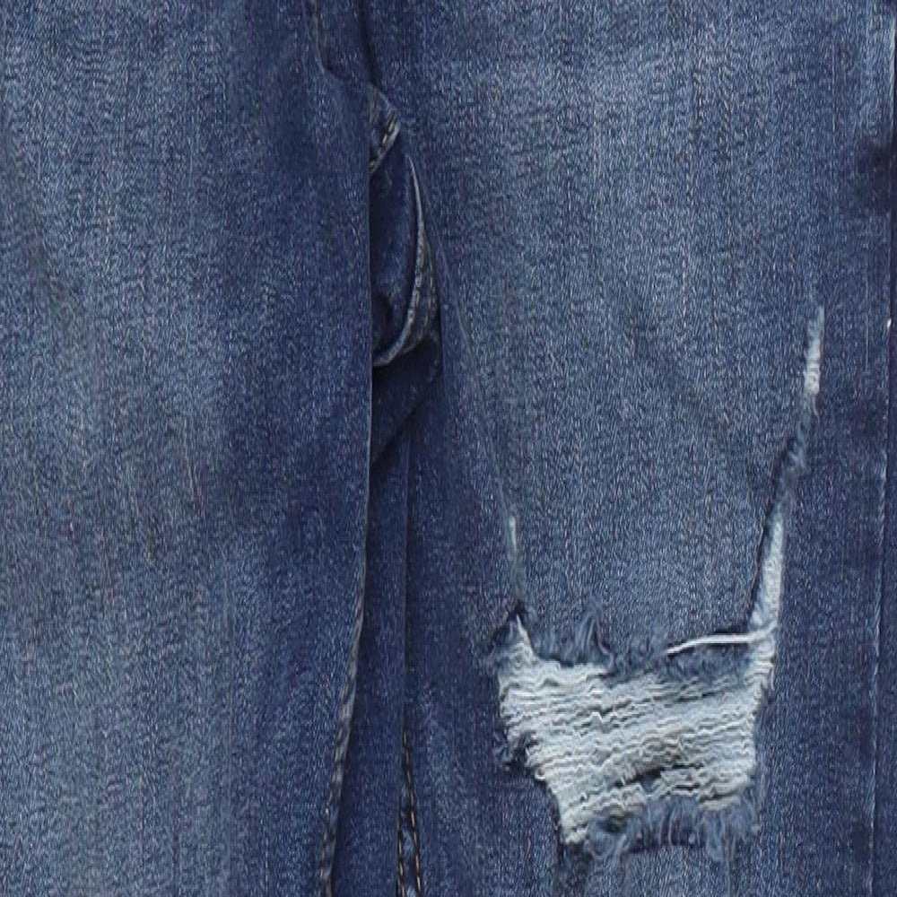 Denim Co Womens Blue  Cotton Skinny Jeans Size 12 L29 in Regular Button
