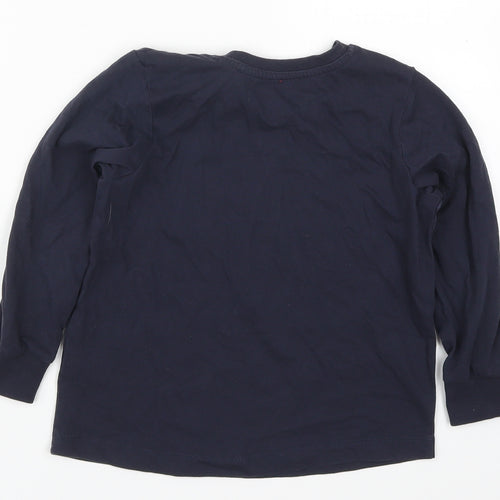 Matalan Boys Blue Solid Cotton  Pyjama Top Size 8 Years  Pullover - The Greatest Christmas