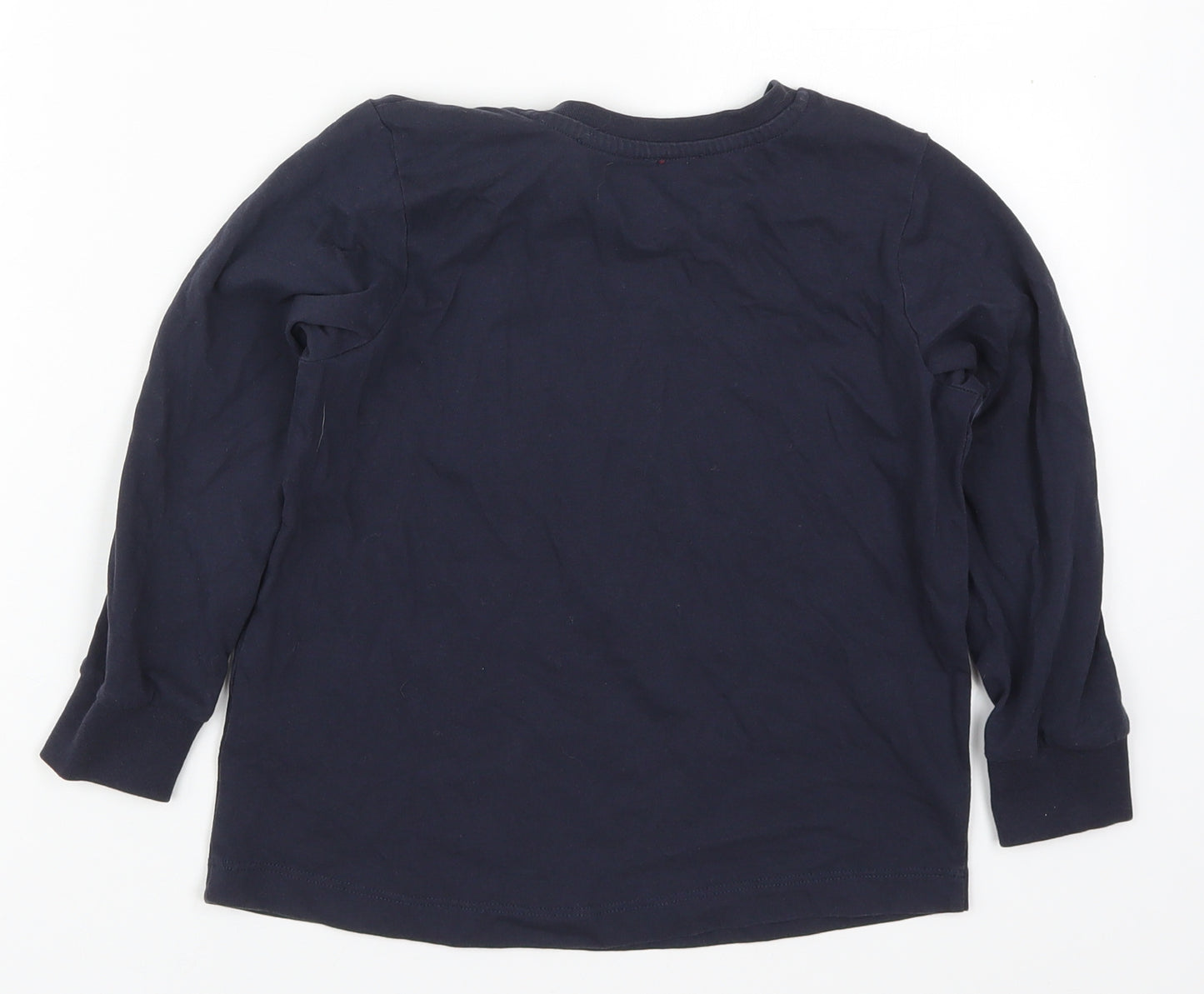 Matalan Boys Blue Solid Cotton  Pyjama Top Size 8 Years  Pullover - The Greatest Christmas