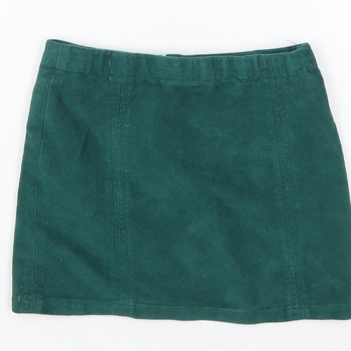 NEXT Girls Green  Polyester A-Line Skirt Size 5 Years  Regular Button