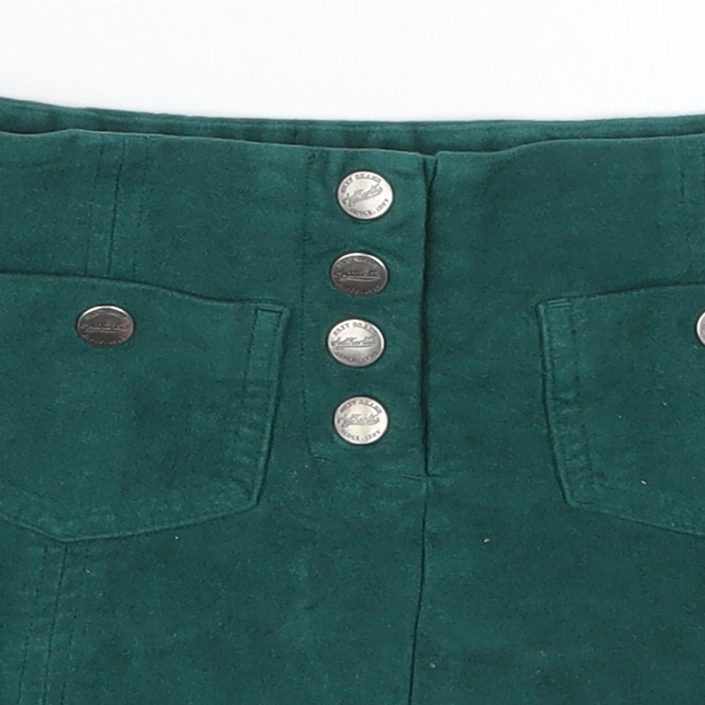 NEXT Girls Green  Polyester A-Line Skirt Size 5 Years  Regular Button