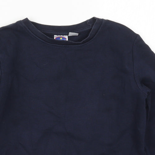 Smart Start Boys Blue  Cotton Pullover Sweatshirt Size 8-9 Years  Pullover