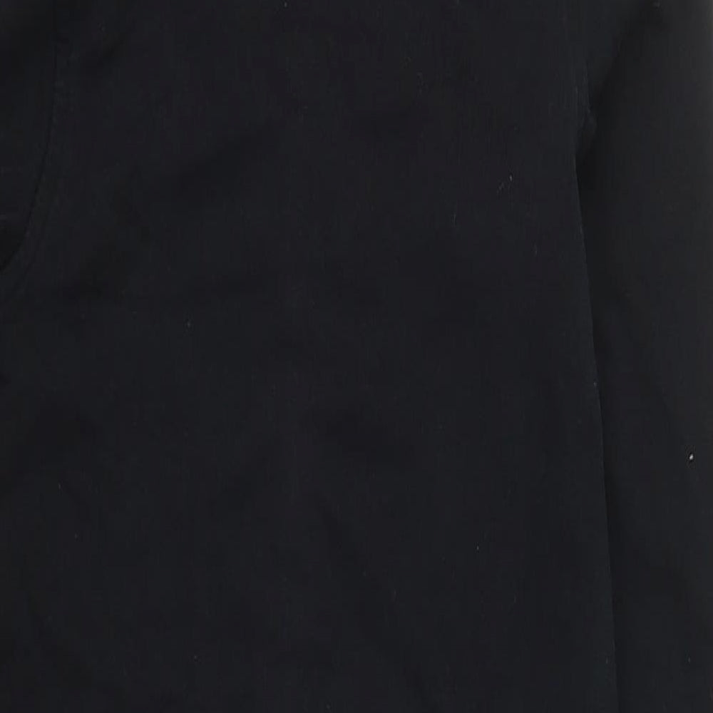 George Boys Black Solid Cotton  One Piece Size 4-5 Years  Zip - Skeleton