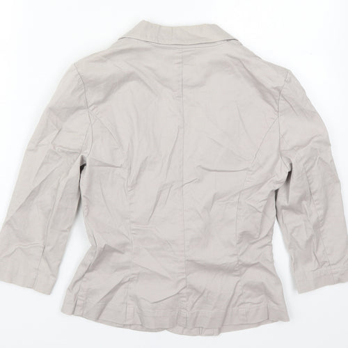 Waehouse Womens Grey   Jacket  Size 8  Button