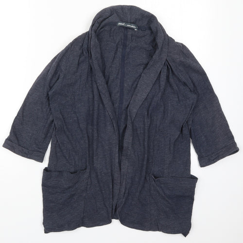 NEXT Womens Blue V-Neck  Cotton Cardigan Jumper Size 10