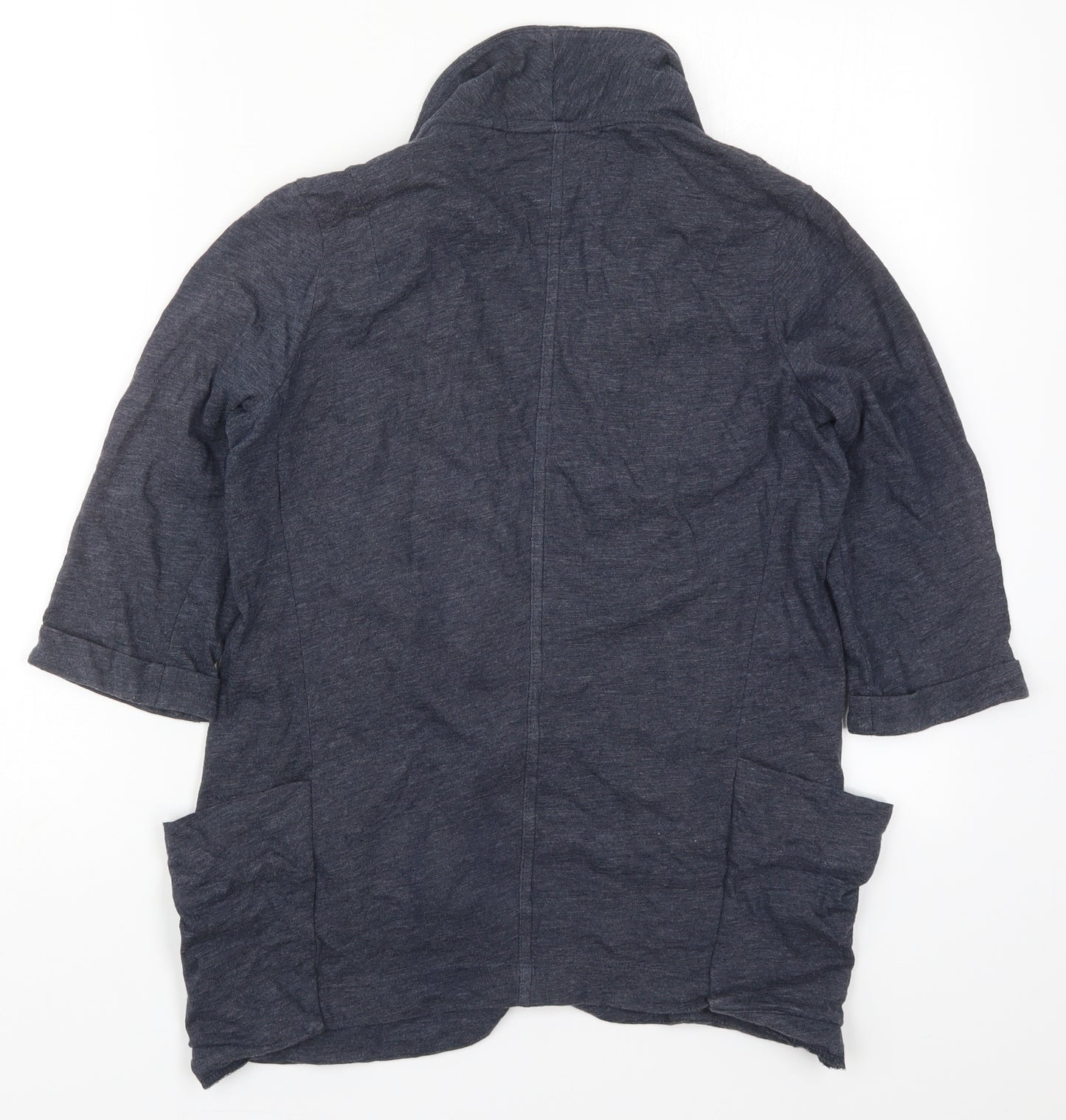 NEXT Womens Blue V-Neck  Cotton Cardigan Jumper Size 10