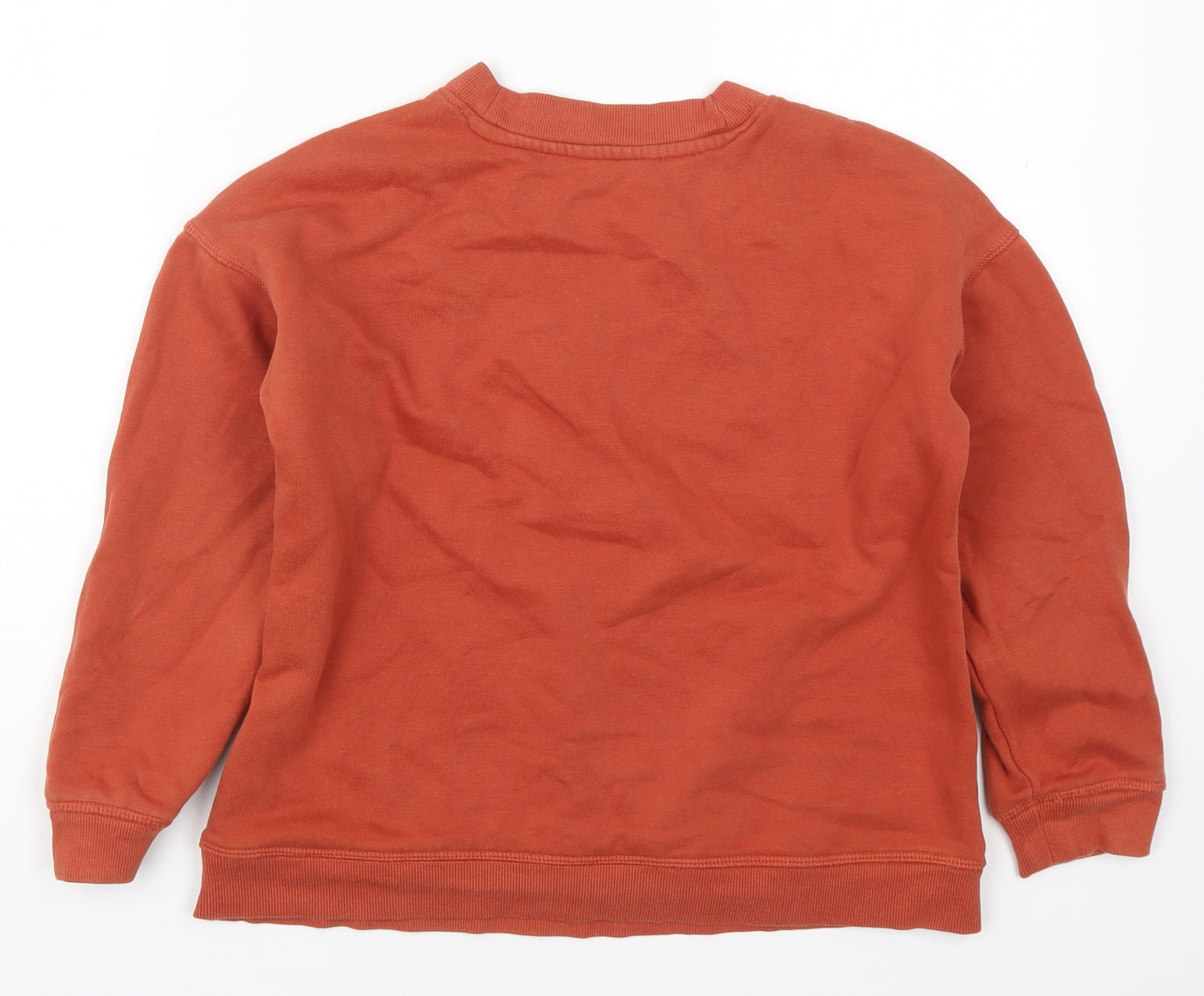 George Boys Brown  Cotton Pullover Sweatshirt Size 10-11 Years  Pullover - Your Future Is Now Make It Amazing