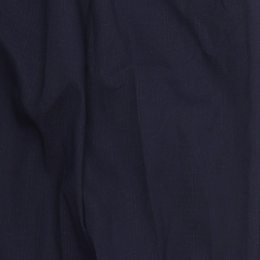 Marks and Spencer Womens Blue  Polyester Trousers  Size 16 L26 in Regular