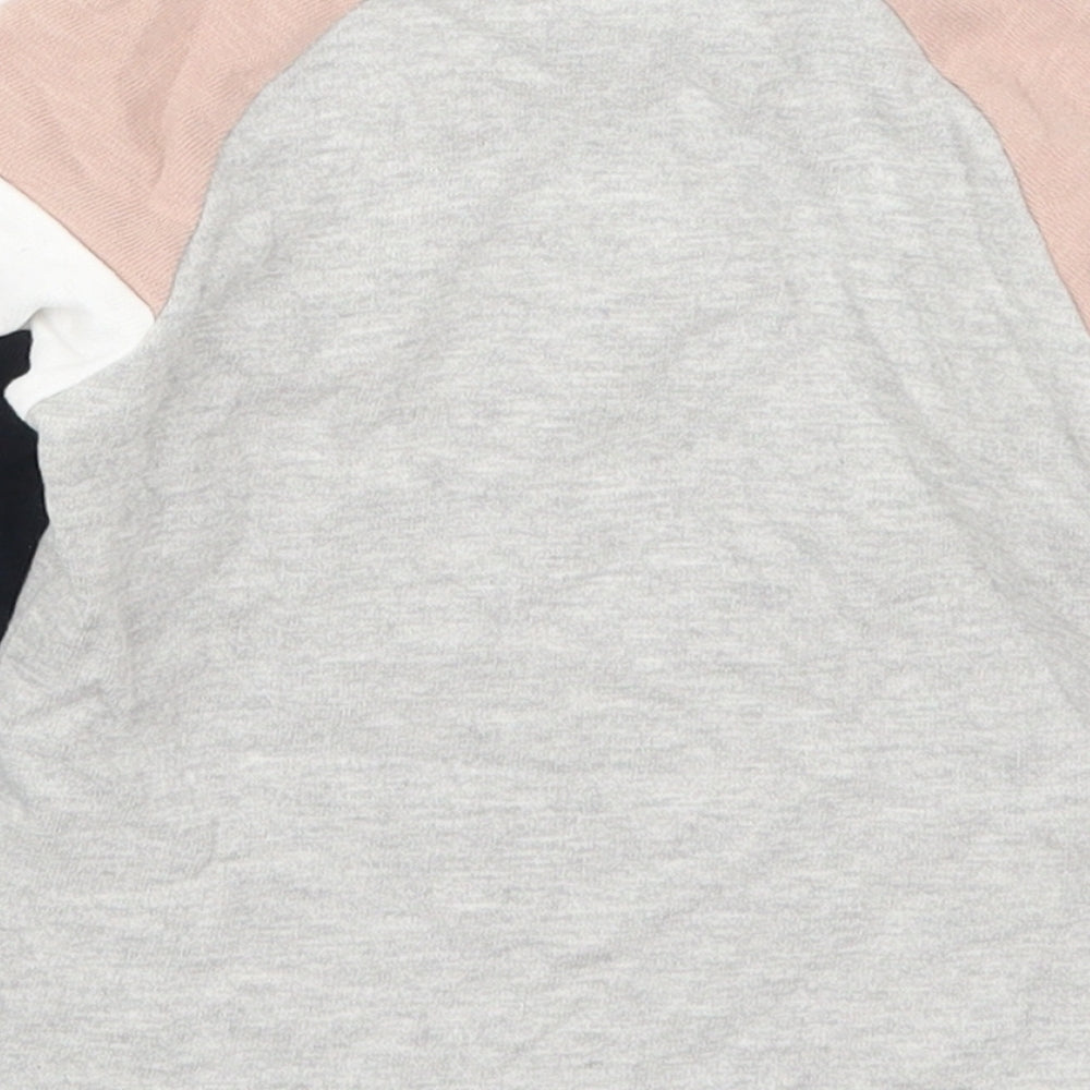 NEXT Boys Multicoloured Colourblock Cotton Basic T-Shirt Size 9-12 Months Crew Neck Pullover - Cool Dude