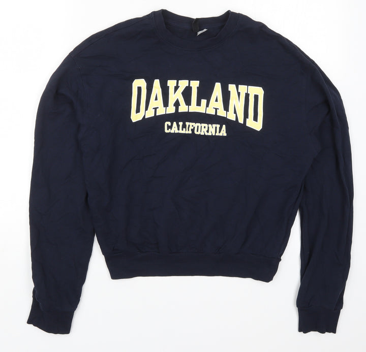 H&M Womens Blue Cotton Pullover Sweatshirt Size S Pullover - Oakland California