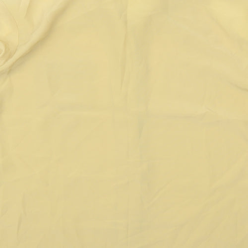 Bonmarché Womens Yellow  Polyester Basic Button-Up Size 22 Collared
