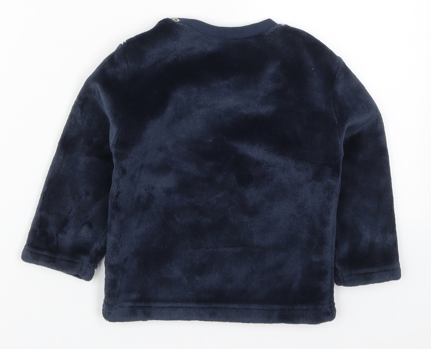 Julius Hupeden Boys Blue Solid Polyester Cami Pyjama Top Size 12-18 Months  Pullover - Bear