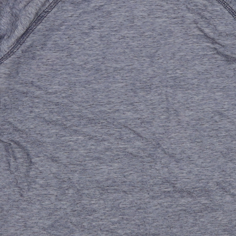 TU Boys Blue Striped Cotton Basic T-Shirt Size 5-6 Years Henley