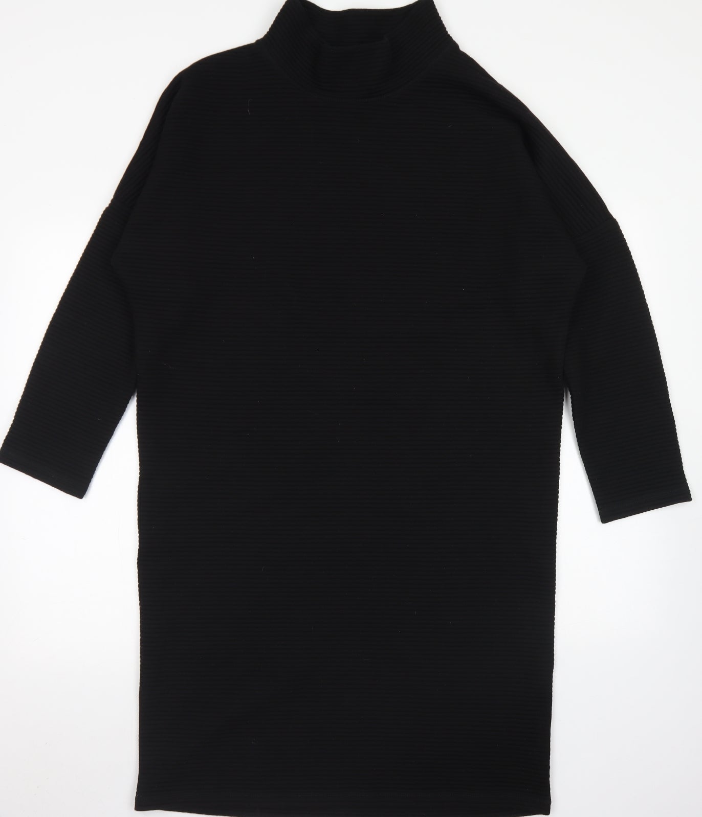 Monki Womens Black  Polyester A-Line  Size S  Mock Neck
