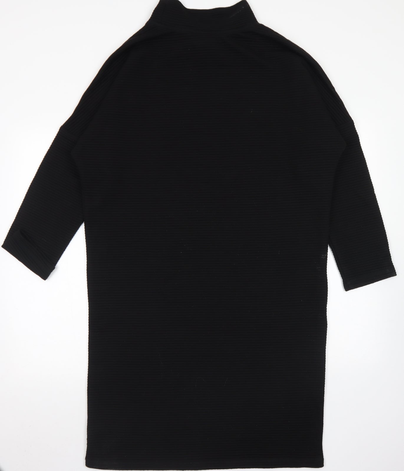 Monki Womens Black  Polyester A-Line  Size S  Mock Neck