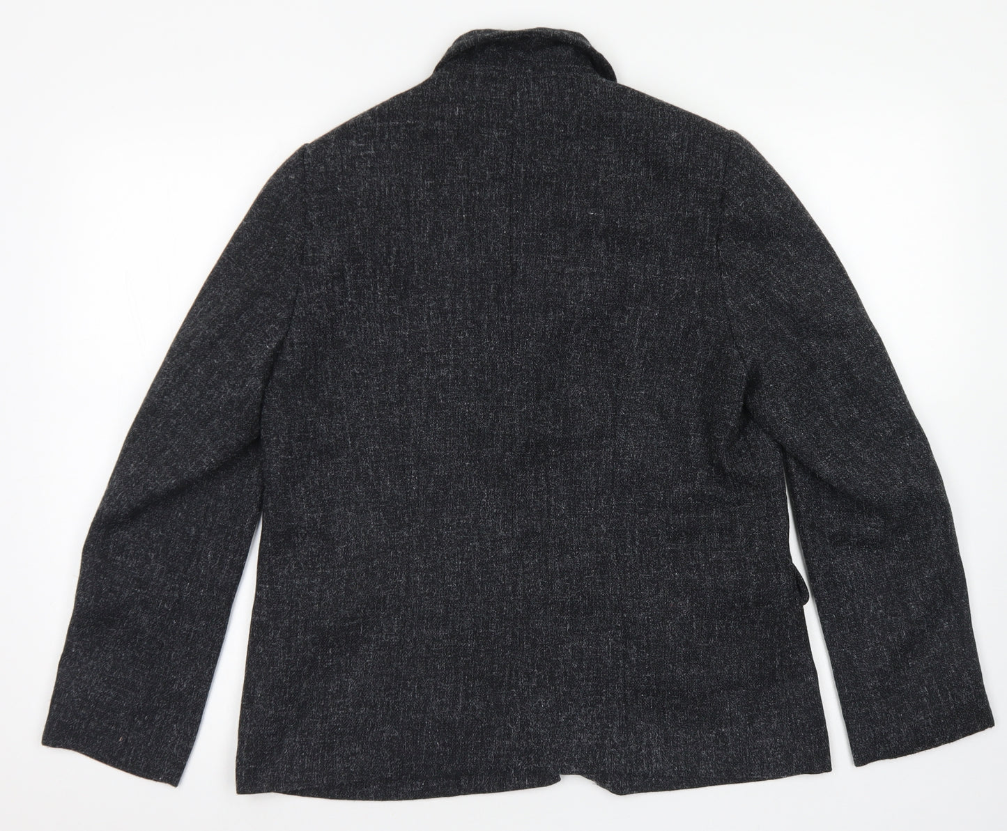 Suzie J Womens Grey   Jacket Blazer Size 16  Button