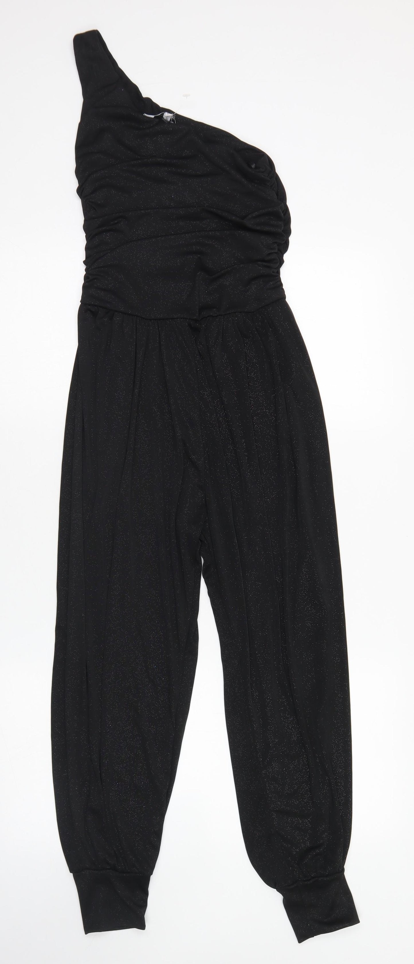 New Look Womens Black  Polyester Jumpsuit One-Piece Size 10 L24 in