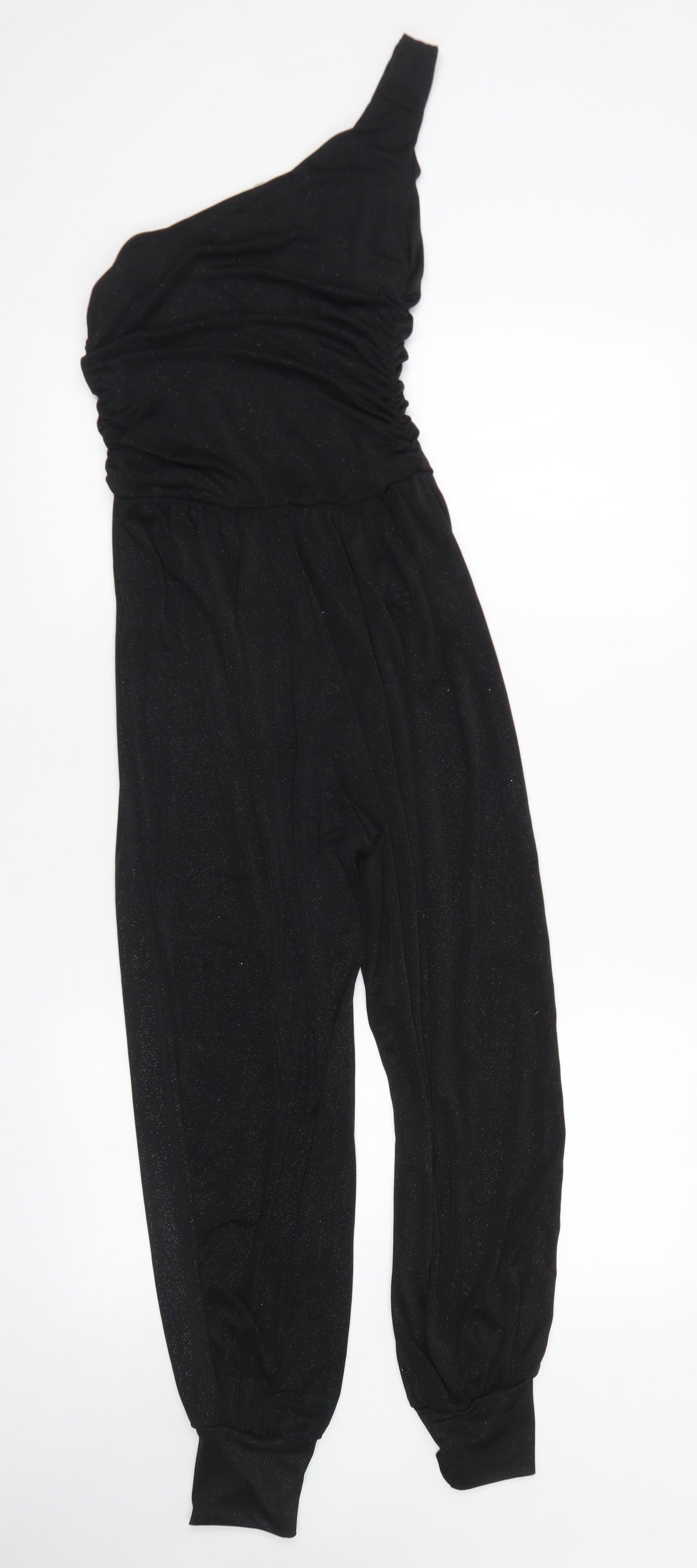 New Look Womens Black  Polyester Jumpsuit One-Piece Size 10 L24 in