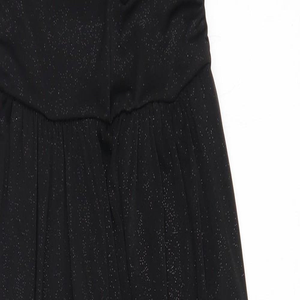 New Look Womens Black  Polyester Jumpsuit One-Piece Size 10 L24 in