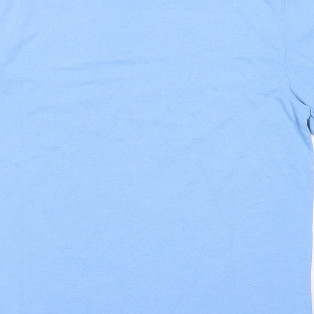 Umbro Mens Blue  Polyester  T-Shirt Size M Crew Neck