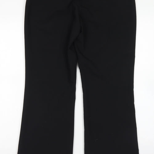 Principles Womens Black  Polyester Dress Pants Trousers Size 12 L29 in Regular Hook & Eye