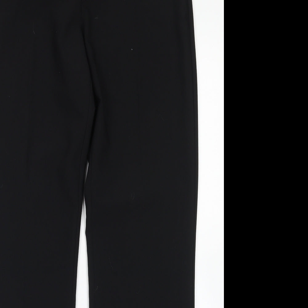 Principles Womens Black  Polyester Dress Pants Trousers Size 12 L29 in Regular Hook & Eye