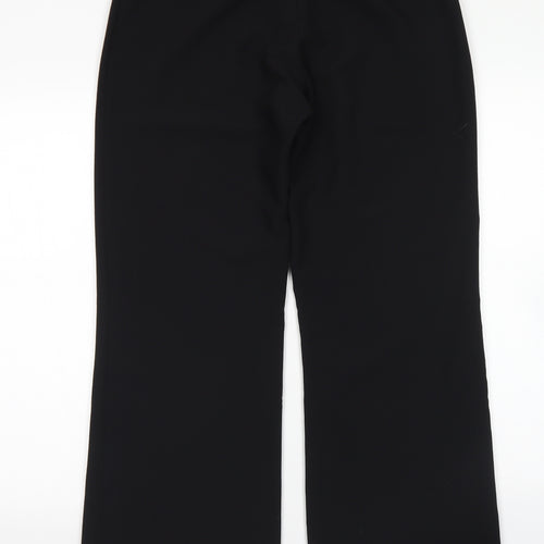 Principles Womens Black  Polyester Dress Pants Trousers Size 12 L28 in Regular Hook & Eye