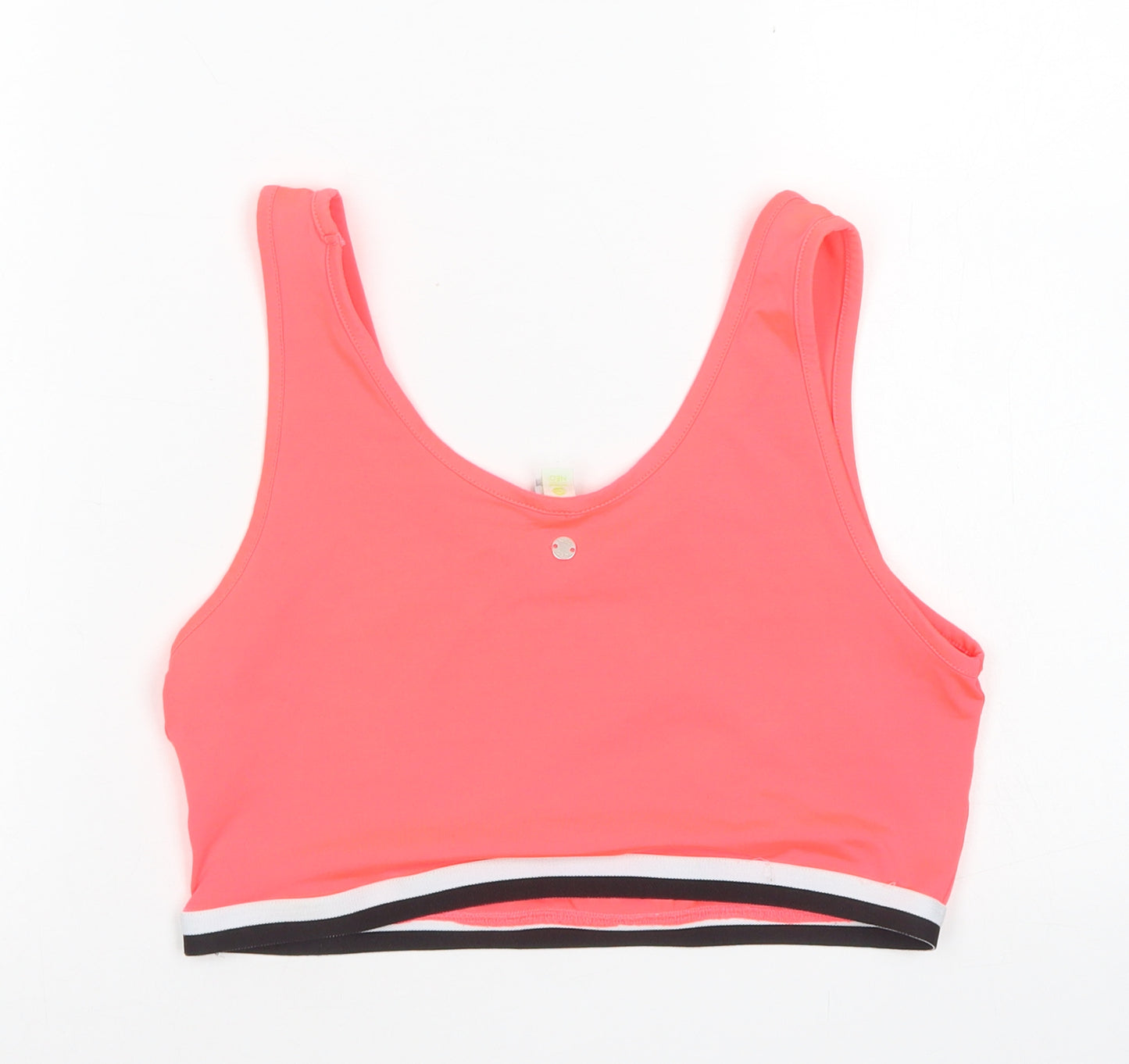 adidas Womens Pink  Polyester Cropped Tank Size M Round Neck