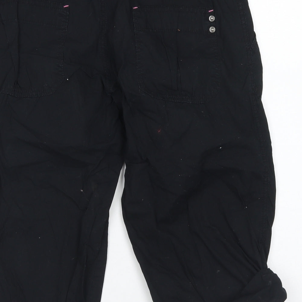 Denim Co Womens Black  Cotton Cargo Shorts Size 20 L14 in Regular Button