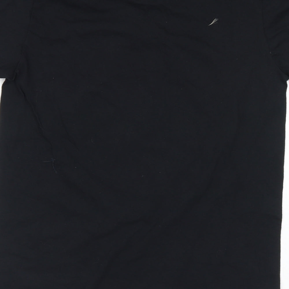 Gildan Mens Black  Cotton  T-Shirt Size S Crew Neck  - Brooklyn Brewery