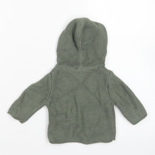 NEXT Boys Green  Cotton Cardigan Jumper Size 0-3 Months  Button - Up to 1 month