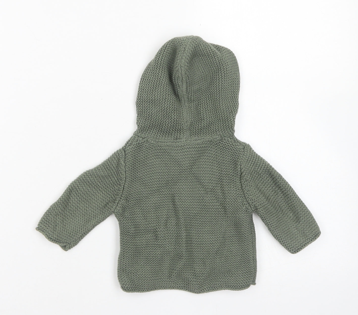 NEXT Boys Green  Cotton Cardigan Jumper Size 0-3 Months  Button - Up to 1 month