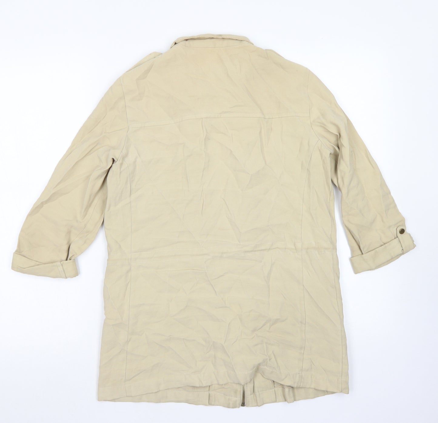 Zara Womens Beige   Jacket  Size XS  Zip