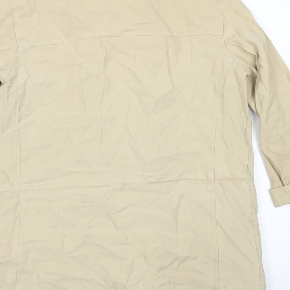 Zara Womens Beige   Jacket  Size XS  Zip