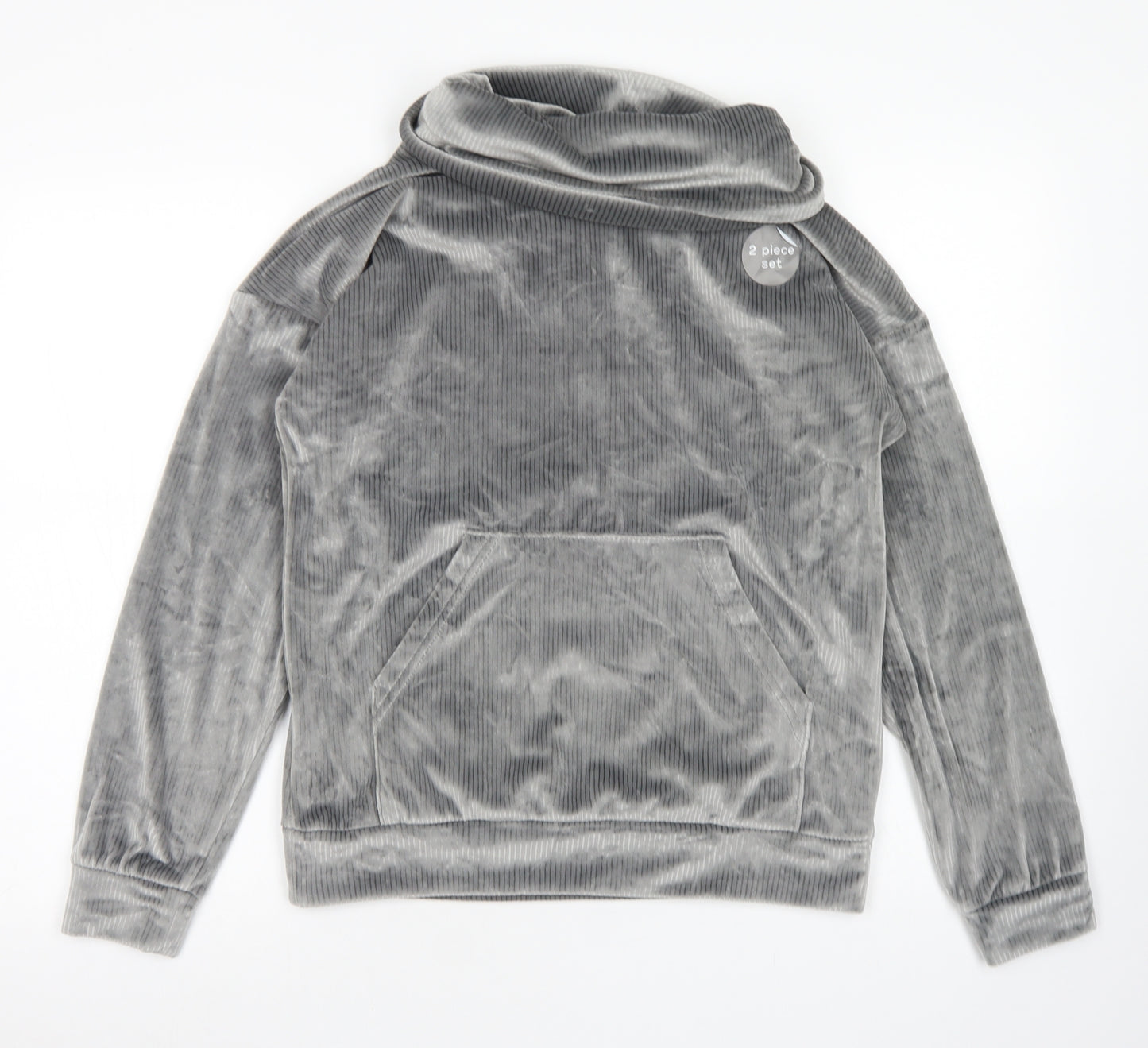 Nutmeg Womens Grey  Polyester Pullover Sweatshirt Size 8