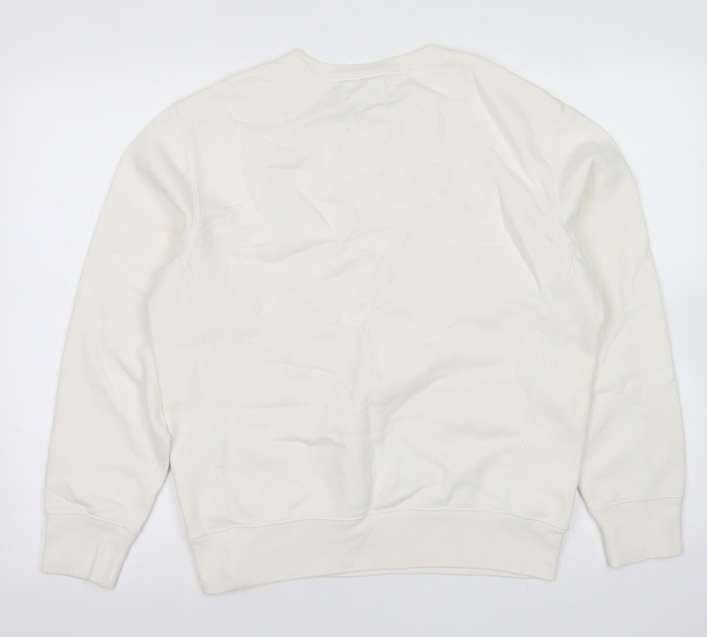 Polo by Ralph Lauren Womens White  Cotton Pullover Sweatshirt Size M