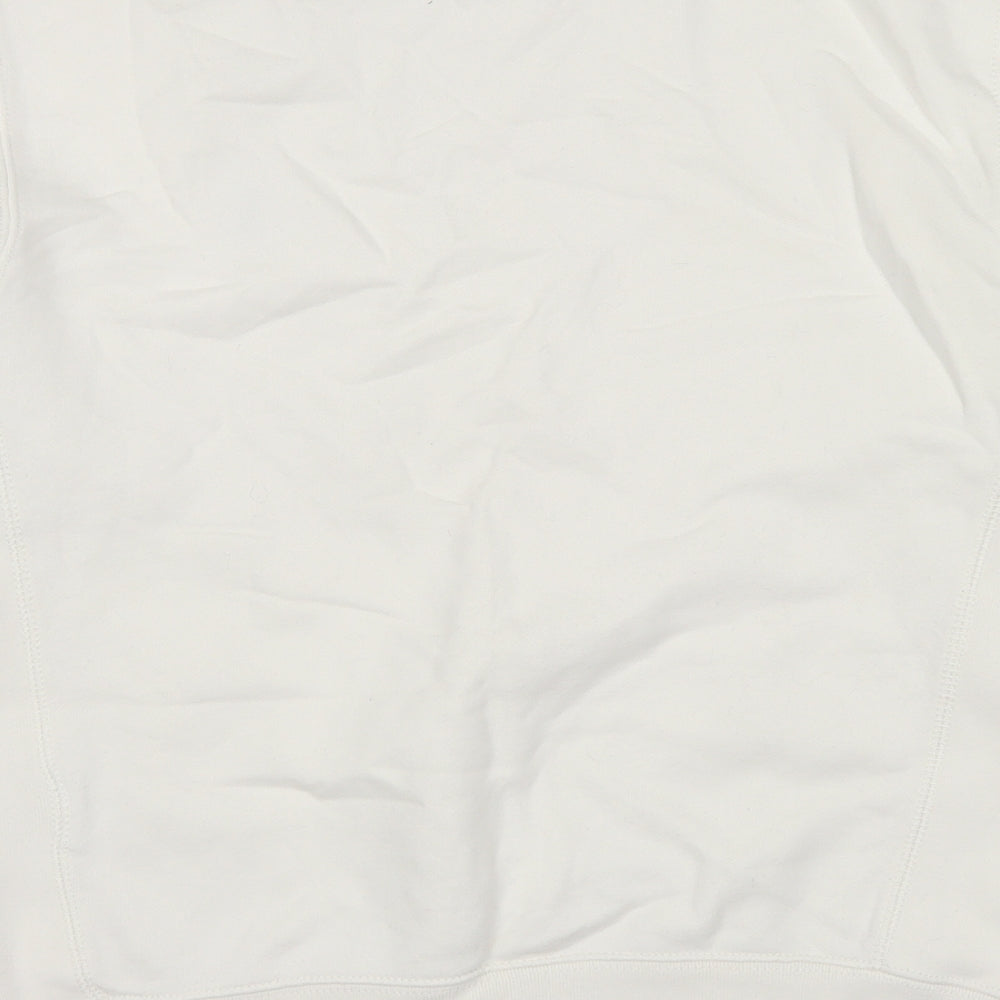 Polo by Ralph Lauren Womens White  Cotton Pullover Sweatshirt Size M