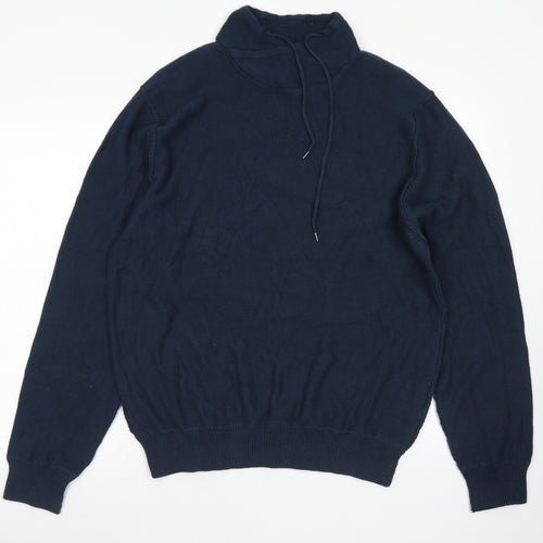 WRK Mens Blue  Acrylic Pullover Sweatshirt Size XL