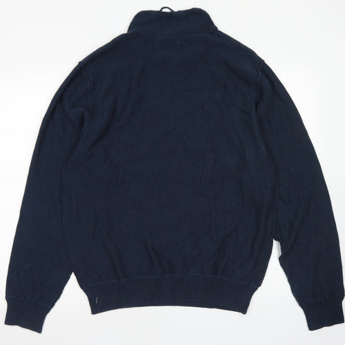 WRK Mens Blue  Acrylic Pullover Sweatshirt Size XL