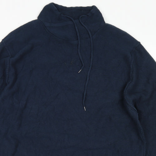 WRK Mens Blue  Acrylic Pullover Sweatshirt Size XL