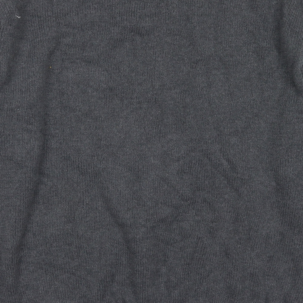 Tommy Hilfiger Mens Grey Crew Neck  Cotton Pullover Jumper Size 2XL