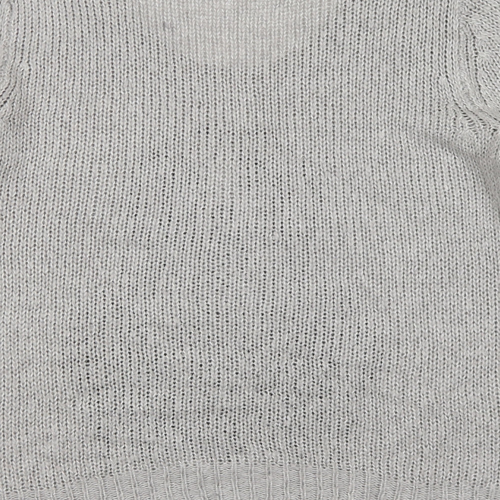 George Womens Grey Round Neck  Acrylic Pullover Jumper Size 14   - Penguin