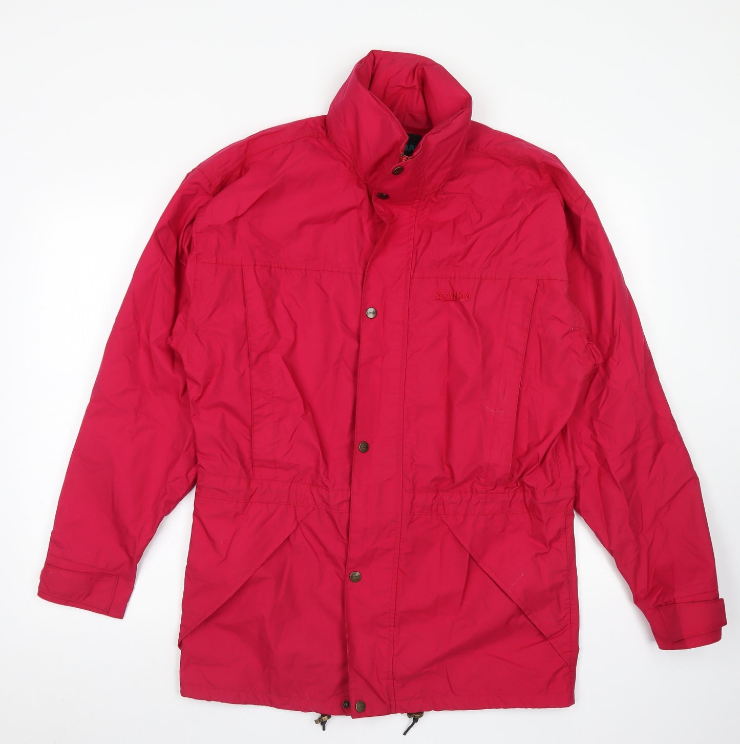 Scanda Womens Pink   Rain Coat Coat Size S  Zip