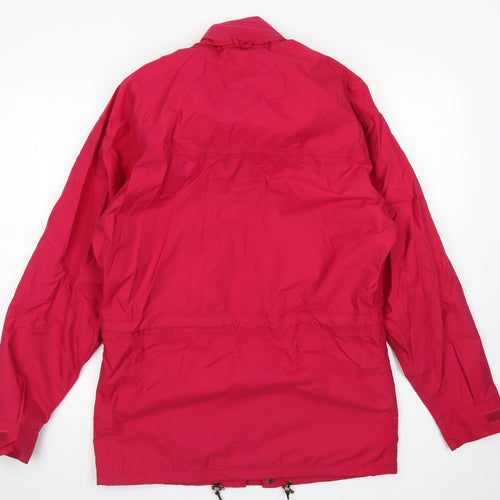 Scanda Womens Pink   Rain Coat Coat Size S  Zip