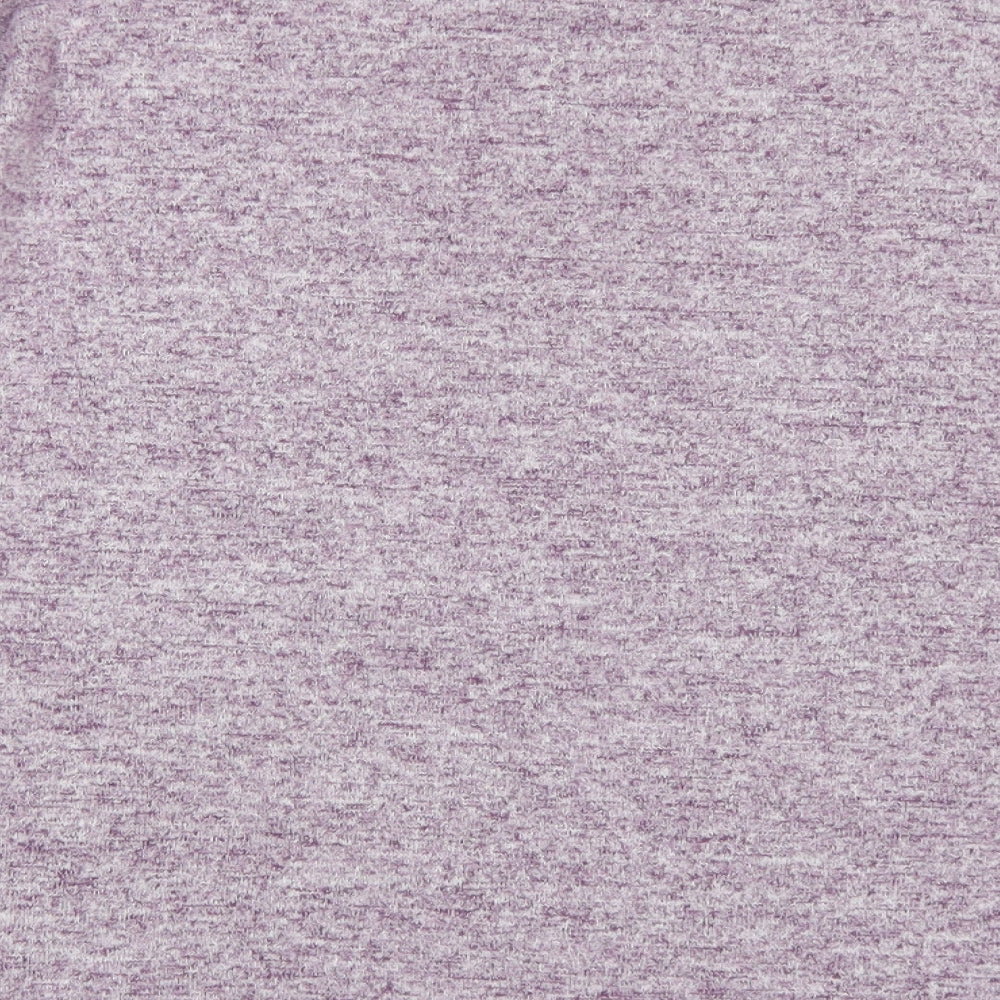 TU Womens Purple  Viscose Basic T-Shirt Size 16 Round Neck