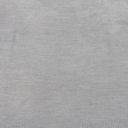 Papaya Womens Grey Scoop Neck  Acrylic Pullover Jumper Size 20